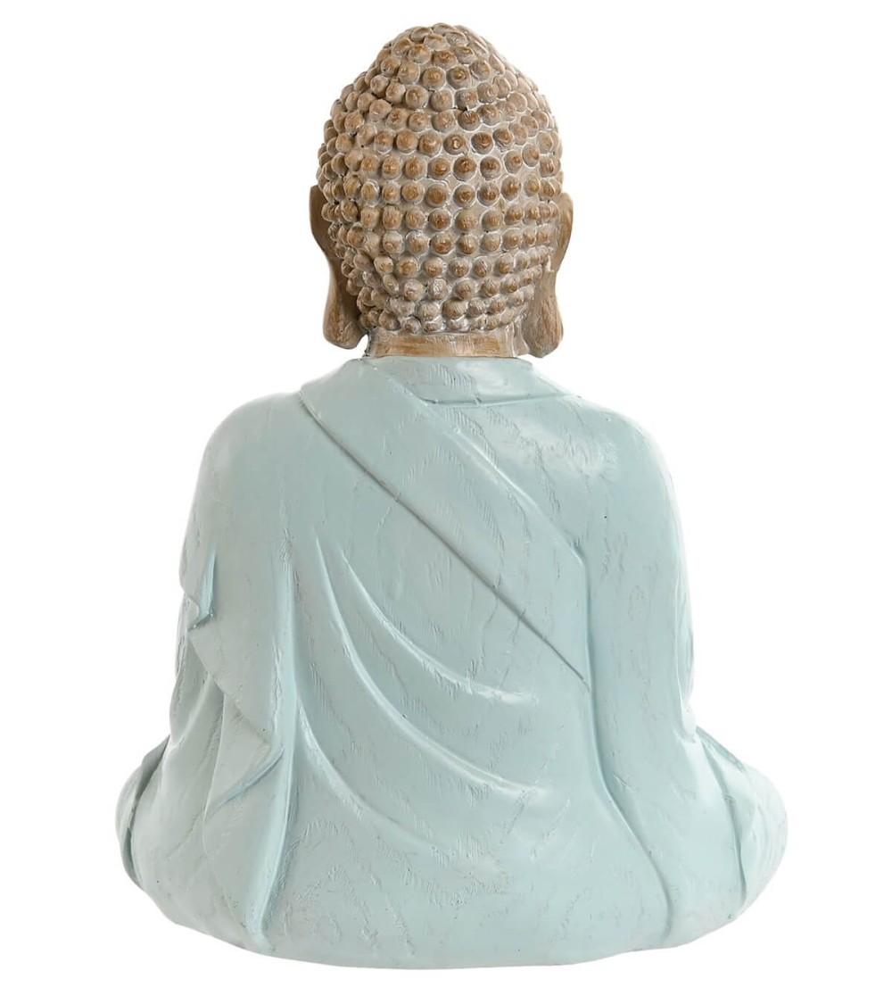 Dcasa Set 3 Figura Buda De Suerte Sentado Resina Para Decoracion Sobremesa