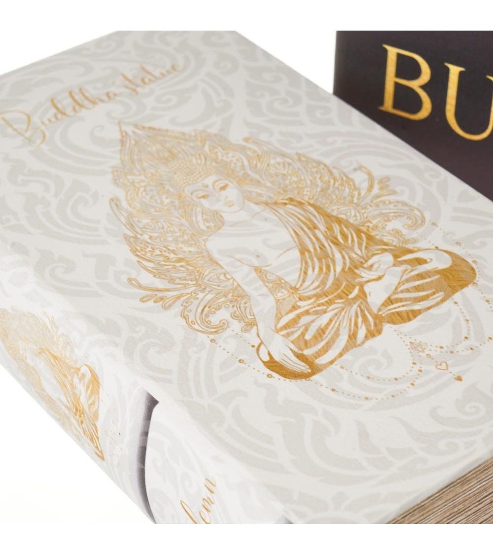 Dcasa Set De 2 Cajas Libro De Buda De Polipiel Y Madera Doradas