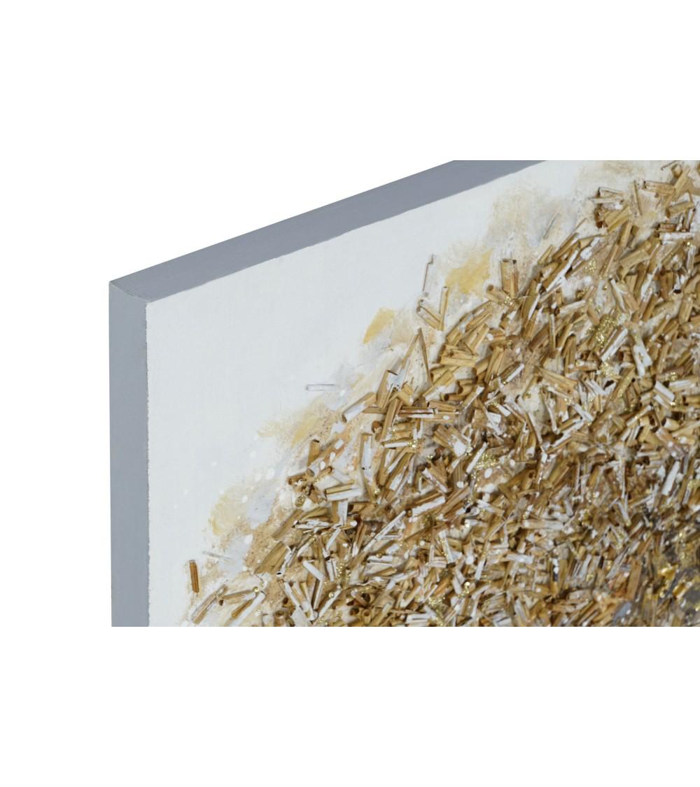 Dcasa Set De 2 Cuadro De Arboles Sobre Lienzo Marco De Madera De 90X60 Cm