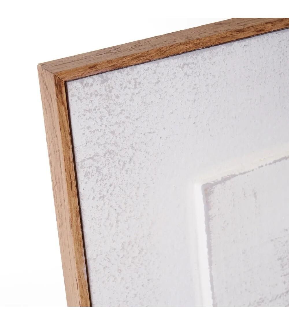 Dcasa Set De 2 Cuadros De Hoja En Relieve De Madera Dorados De 41x41 Cm