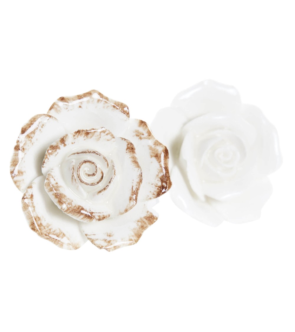 Dcasa Set De 2 Pomo Rosa De Gres Para Cajones O Puerta De Armarios