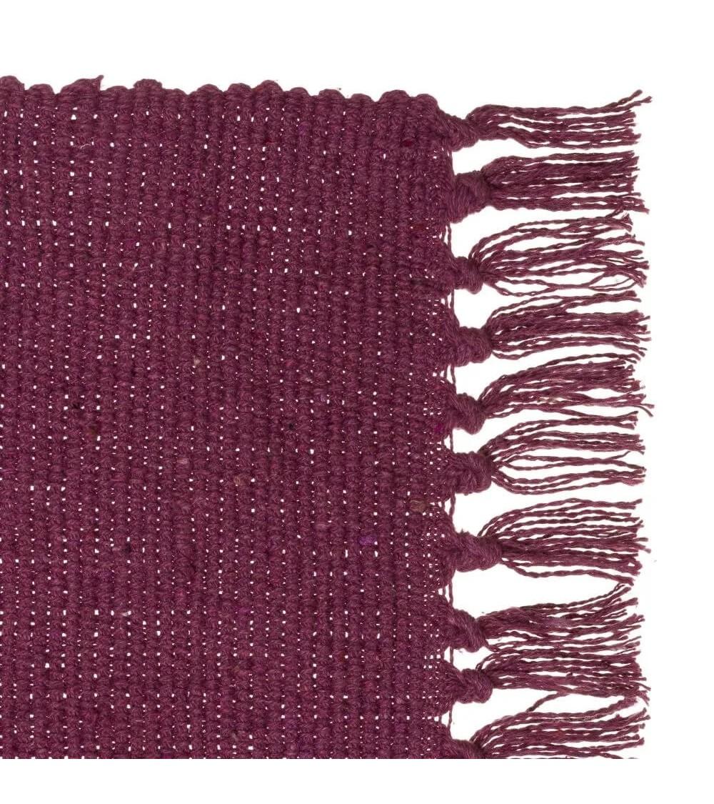 Dcasa Set De 3 Alfombras De Flecos De Algodón Natural De 50x80 Cm