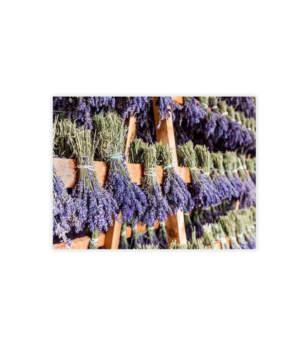 Dcasa Set De 3 Cuadros Impresión De Lavanda Lila Sobre Lienzo De 30x40 Cm