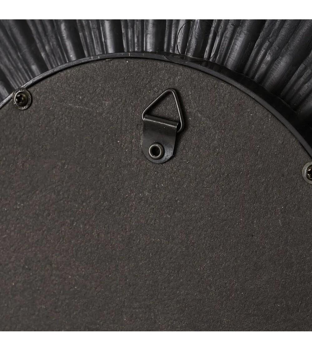 Dcasa Set De 3 Espejos De Rayas Plata Envejecida De Cristal Y Plástico