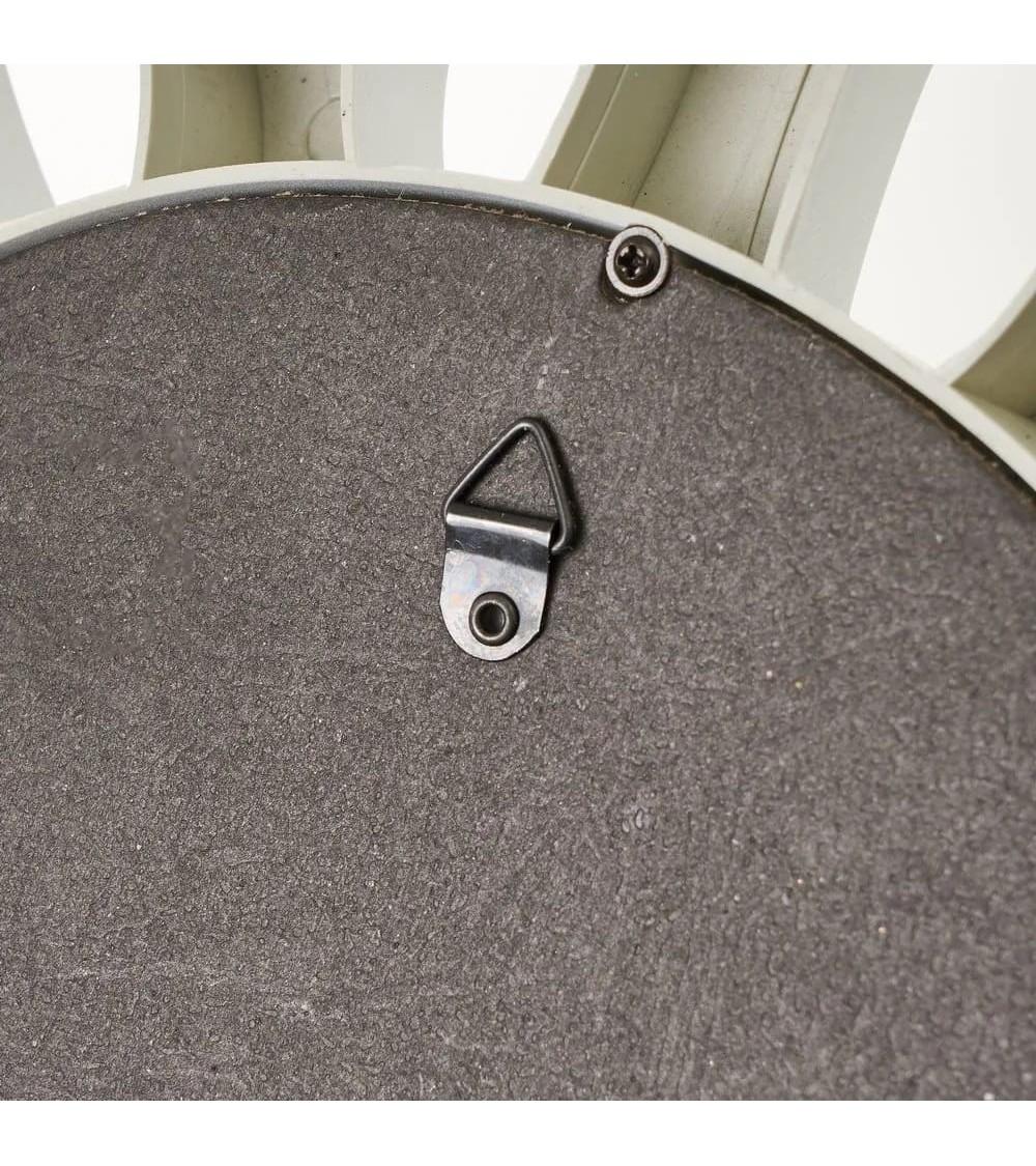 Dcasa Set De 3 Espejos Flor Blancos Con Moldura De Plástico PP