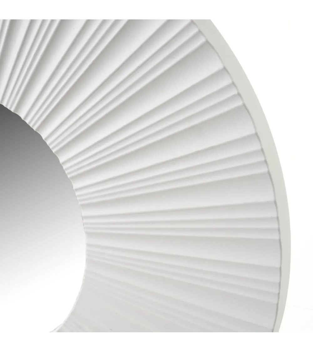 Dcasa Set De 3 Espejos Sol Blancos Con Moldura De Plástico PP