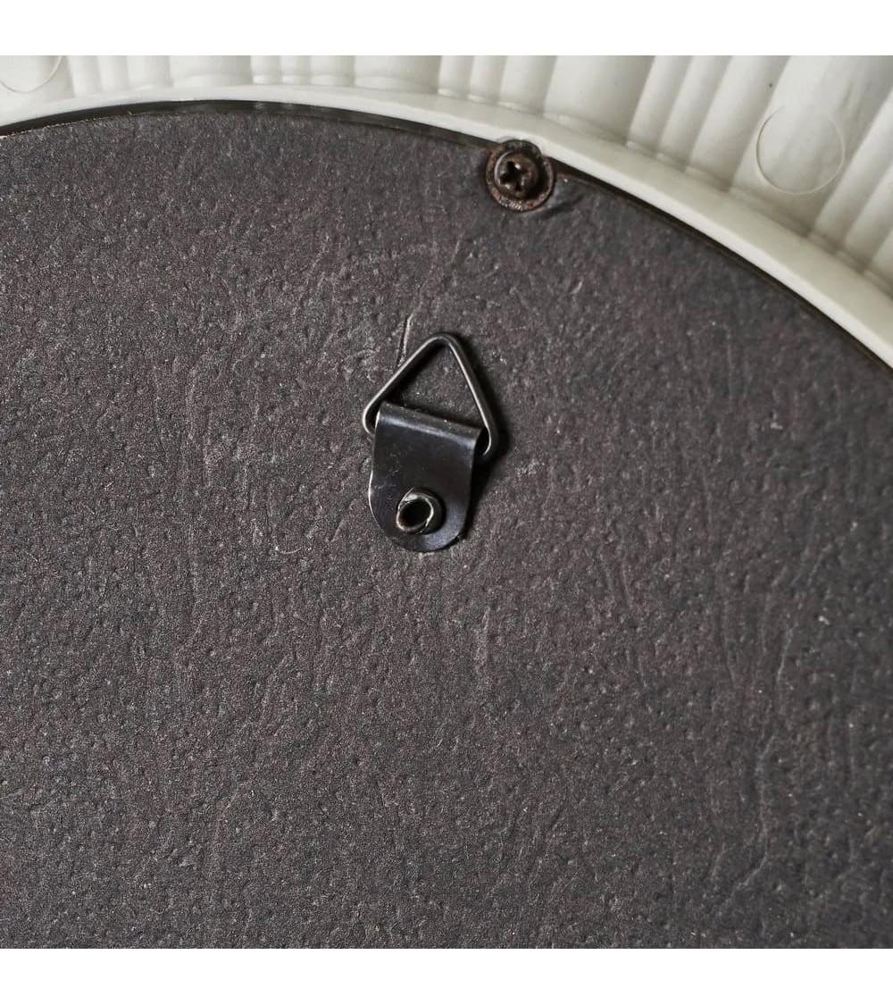 Dcasa Set De 3 Espejos Sol Blancos Con Moldura De Plástico PP