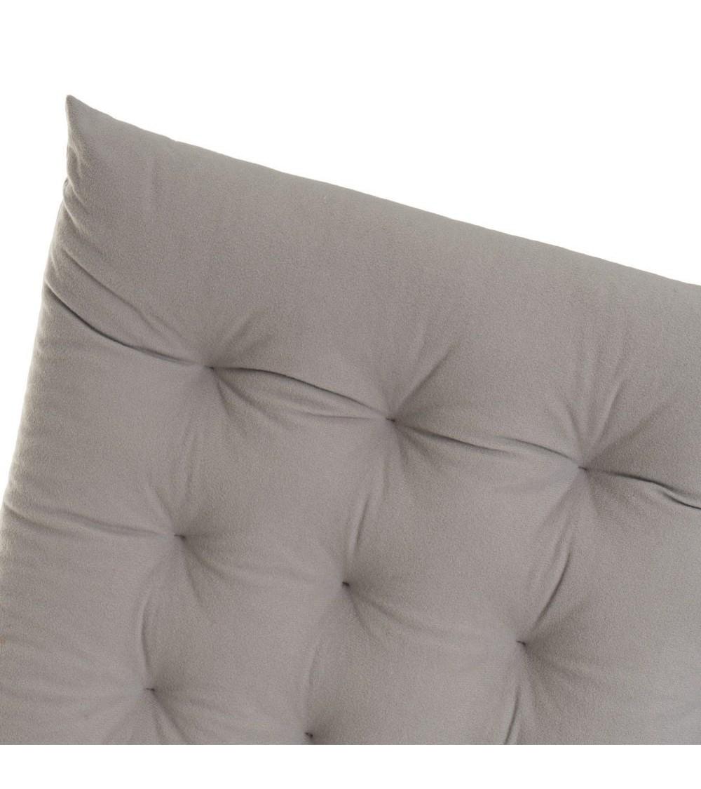 Dcasa Set De 4 Cojines Acolchados Para Silla Gris Claro De Antelina De 40x40 Cm