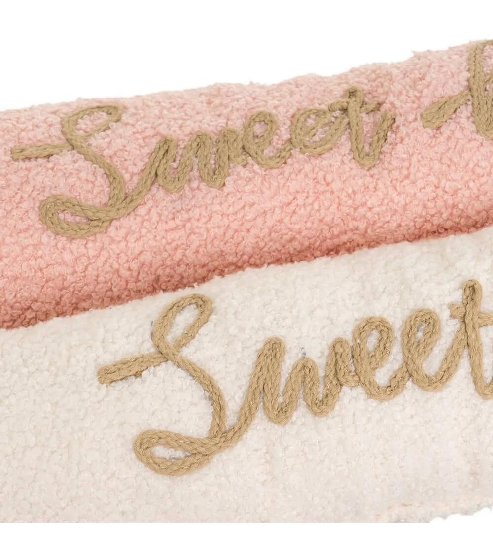 Dcasa Set De 4 Topes De Puerta Cortaviento De Tela De Borreguito Y Gravilla Home De 83x14x8 Cm