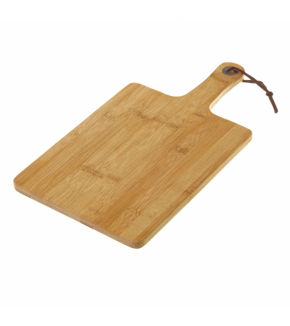 Dcasa Tabla cortar bambú marrón para cocina de 38x20 cm