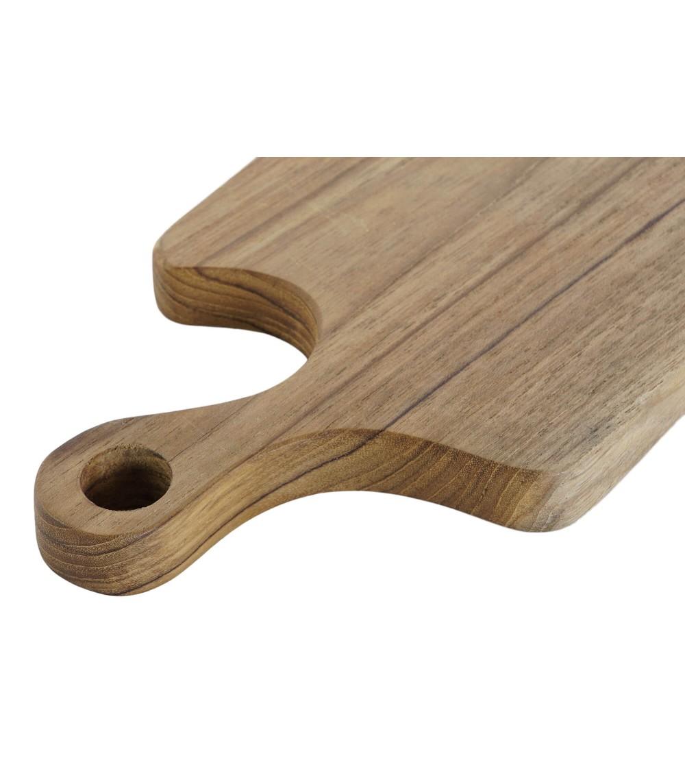 Dcasa Tabla De Cortar Teca Natural Decorativa Para Cocina De 13x2x30 Cm