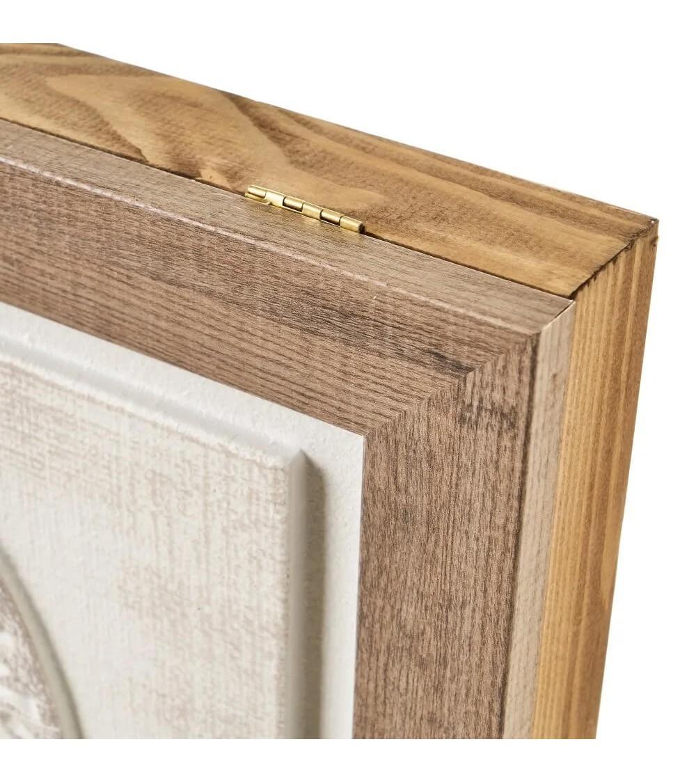 Dcasa Tapa Contador De Luz O Cuadro Eléctrico Árbol De La Vida En Relieve Y Pintado A Mano De Madera De Pino De 50x6x35 Cm