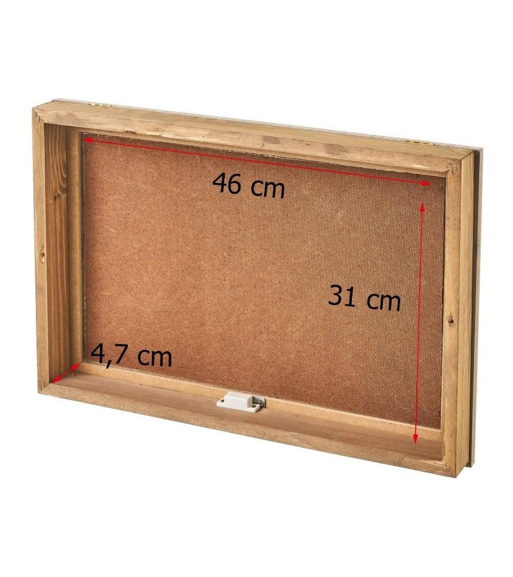 Dcasa Tapa Contador De Luz O Cuadro Eléctrico Árbol De La Vida En Relieve Y Pintado A Mano De Madera De Pino De 50x6x35 Cm