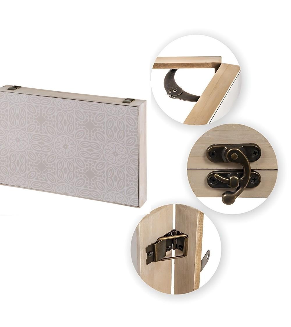 Dcasa Tapa Contador De Luz O Cubrecontador Electricos De Madera Floral De 46x6x32 Cm