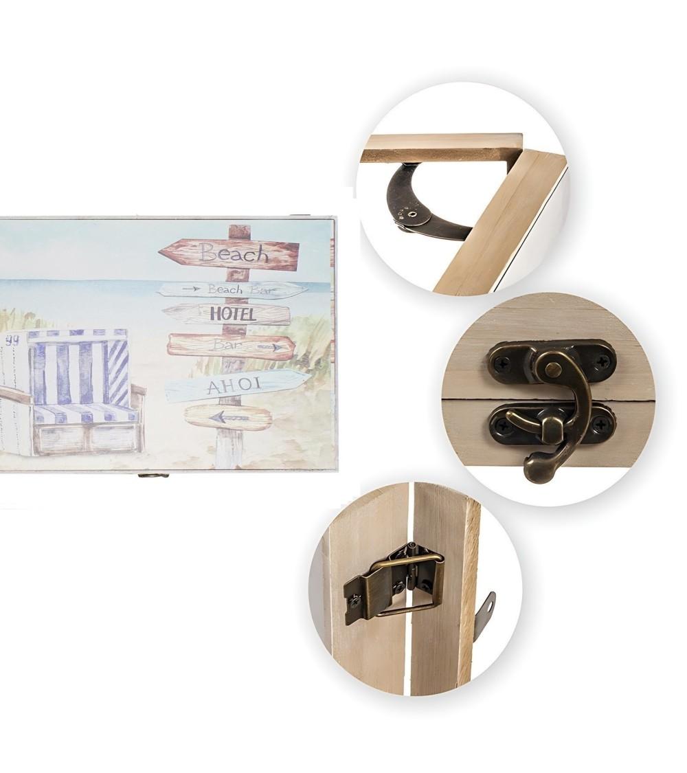 Dcasa Tapa Contador De Luz O Cubrecontador Electricos De Madera Playa Sillon De 46x6x32 Cm