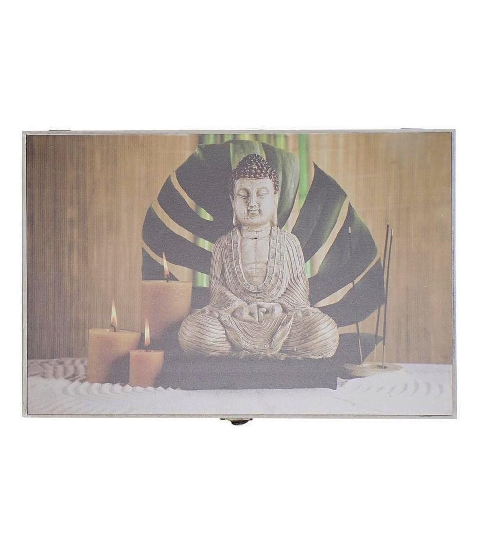 Dcasa Tapa contador de luz o cubrecontador electricos de madera buda oriental