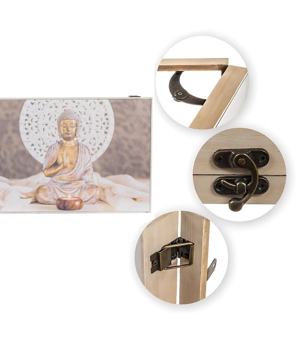 Dcasa Tapa Contador De Luz O Cubrecontador Electricos De Madera Buda Oriental