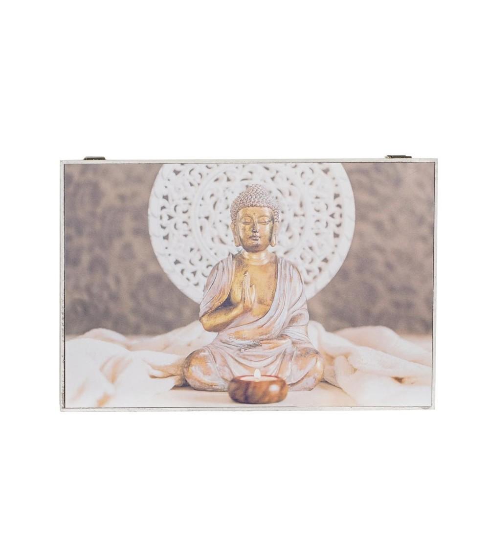 Dcasa Tapa contador de luz o cubrecontador electricos de madera buda oriental