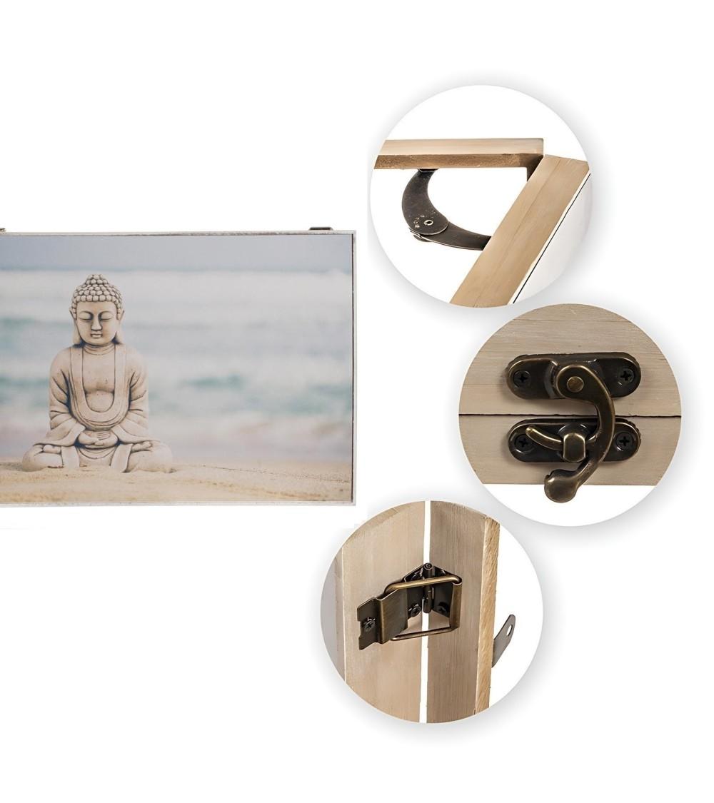 Dcasa Tapa Contador De Luz O Cubrecontador Electricos De Madera Buda Oriental PLAYA