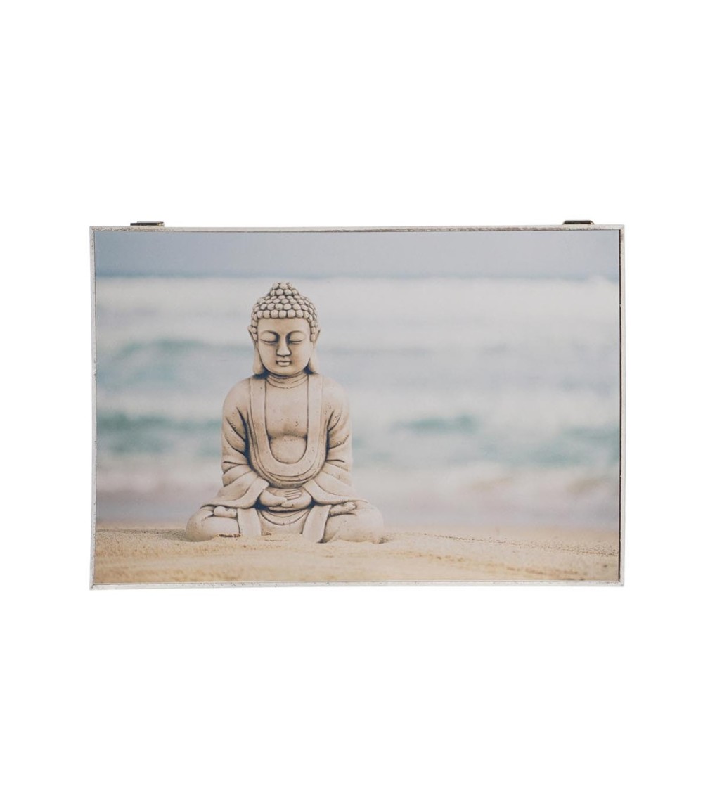 Dcasa Tapa contador de luz o cubrecontador electricos de madera buda oriental PLAYA