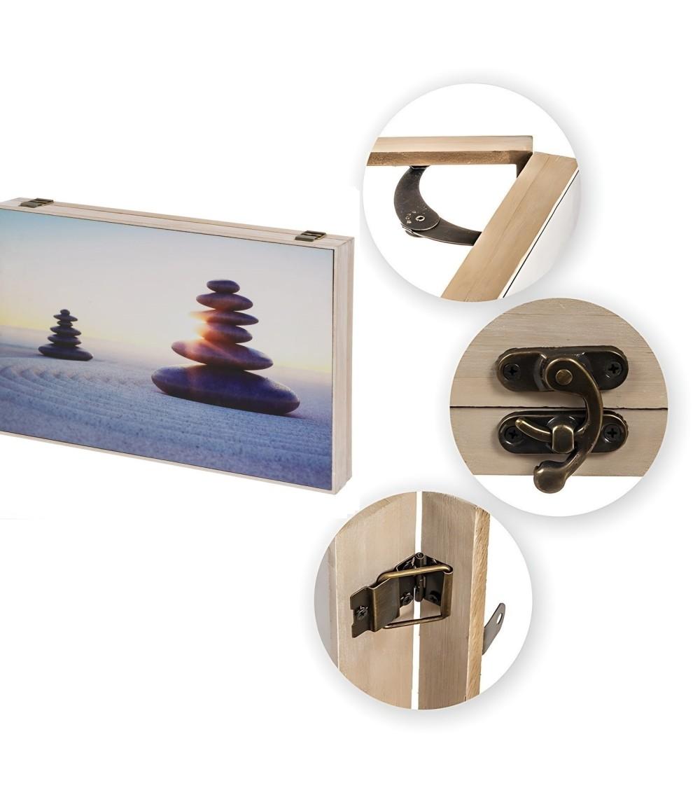 Dcasa Tapa Contador De Luz O Cubrecontador Electricos De Madera Zen Oriental De 46x6x32 Cm