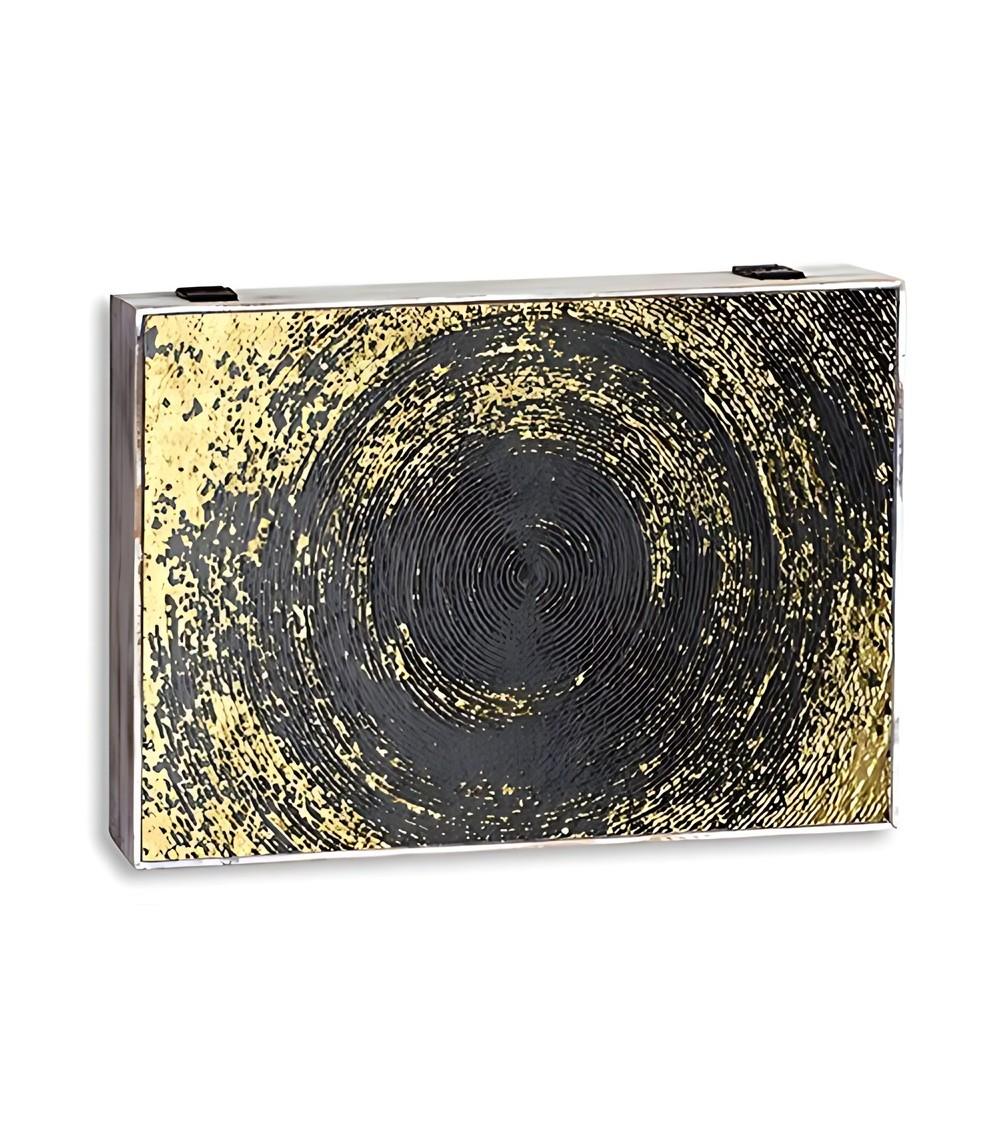 Dcasa Tapa contador luz o cuadro eléctrico de madera agujero negro de 46x6x32 cm