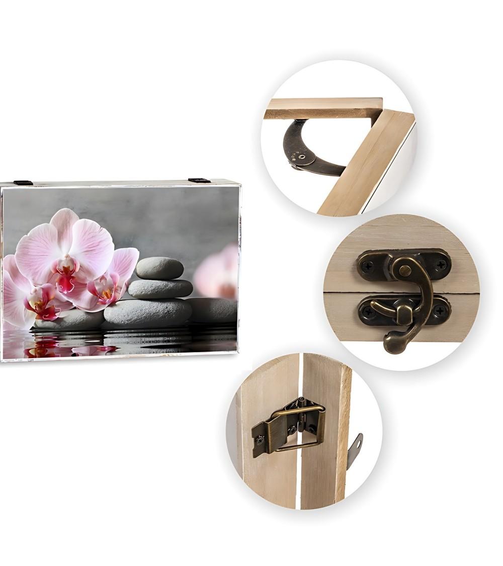 Dcasa Tapa Contador Luz O Cuadro Eléctrico De Madera Zen Relax De 46x6x32 Cm