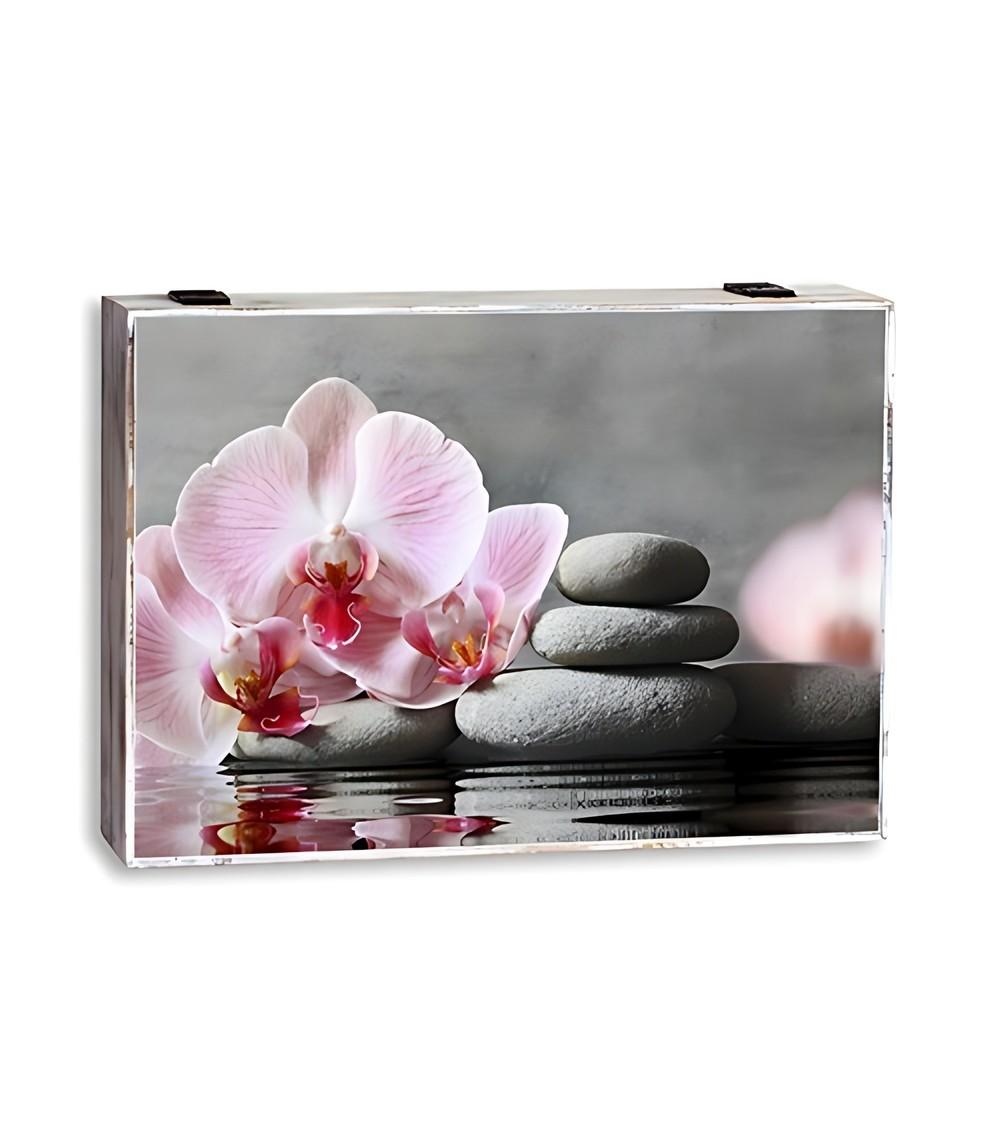 Dcasa Tapa contador luz o cuadro eléctrico de madera Zen Relax de 46x6x32 cm