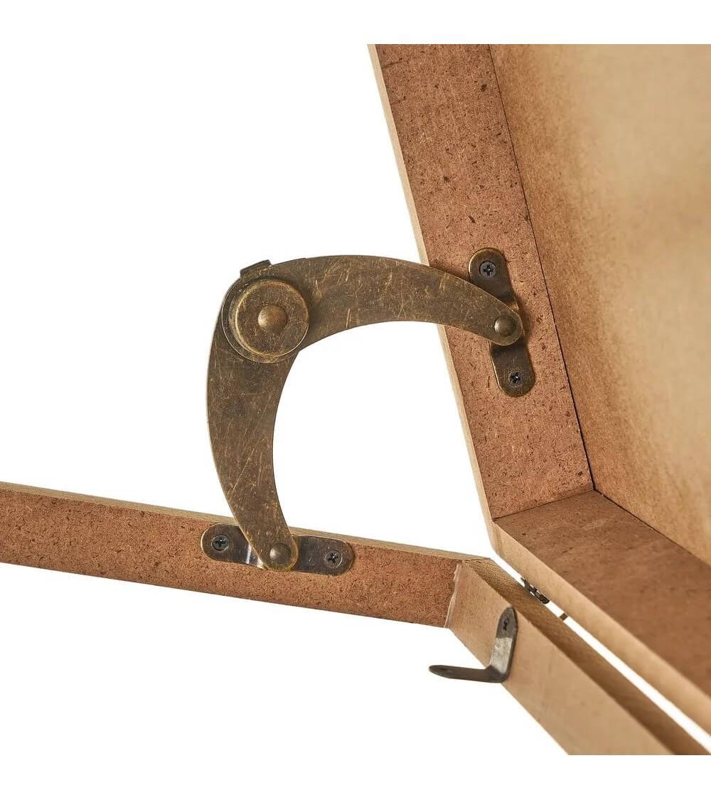 Dcasa Tapa Contador Luz O Cuadro Eléctrico De Mandala De Madera MDF Blanca De 46x6x32 Cm