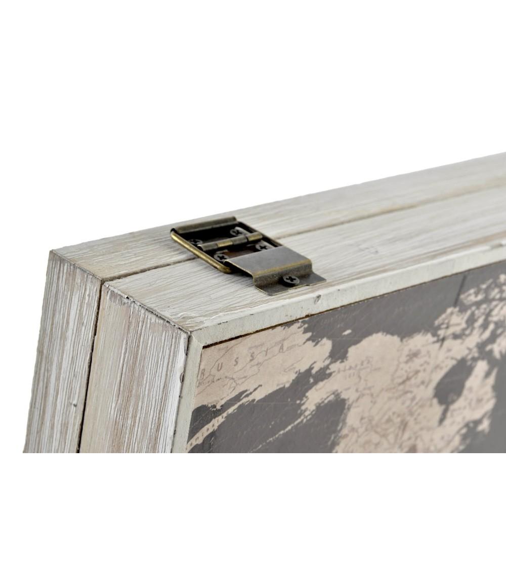 Dcasa Tapa De Contador Original Decorativas De Madera Mapa De Mundo