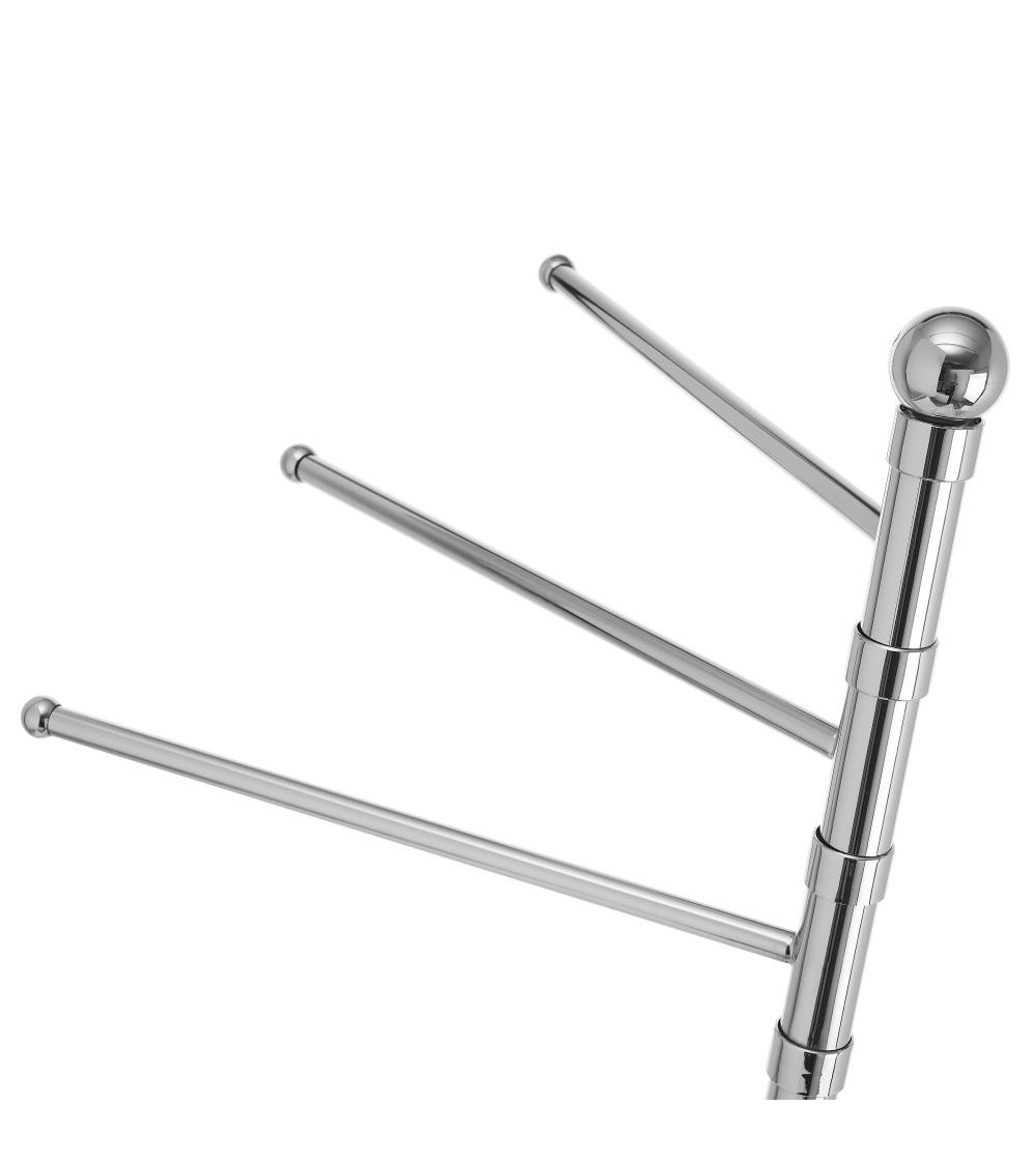 Dcasa Toallero Múltiple Plateado De Metal De 65x22x90 Cm