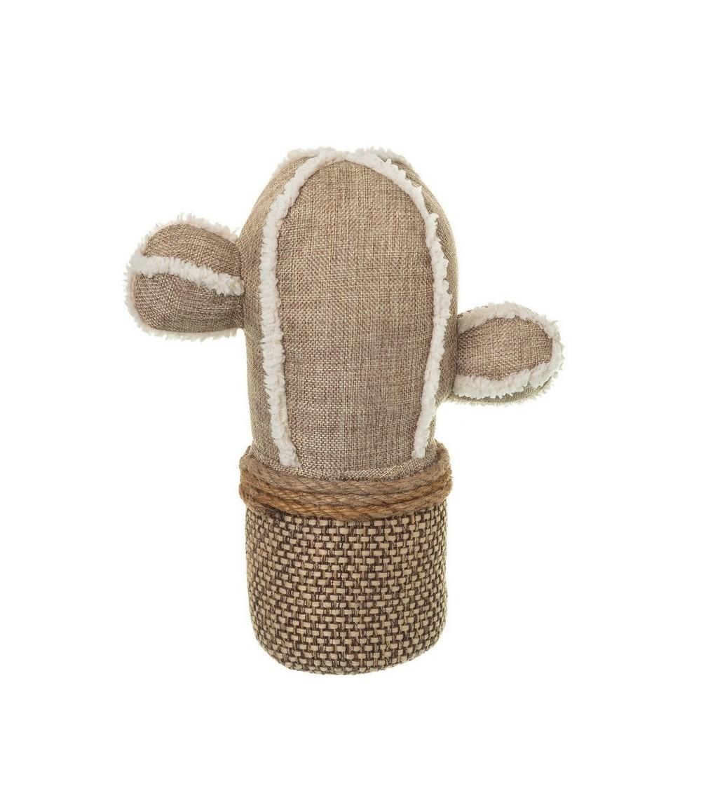 Dcasa Tope Puerta Original Cactus De Tela Arena De 25x10x28 Cm