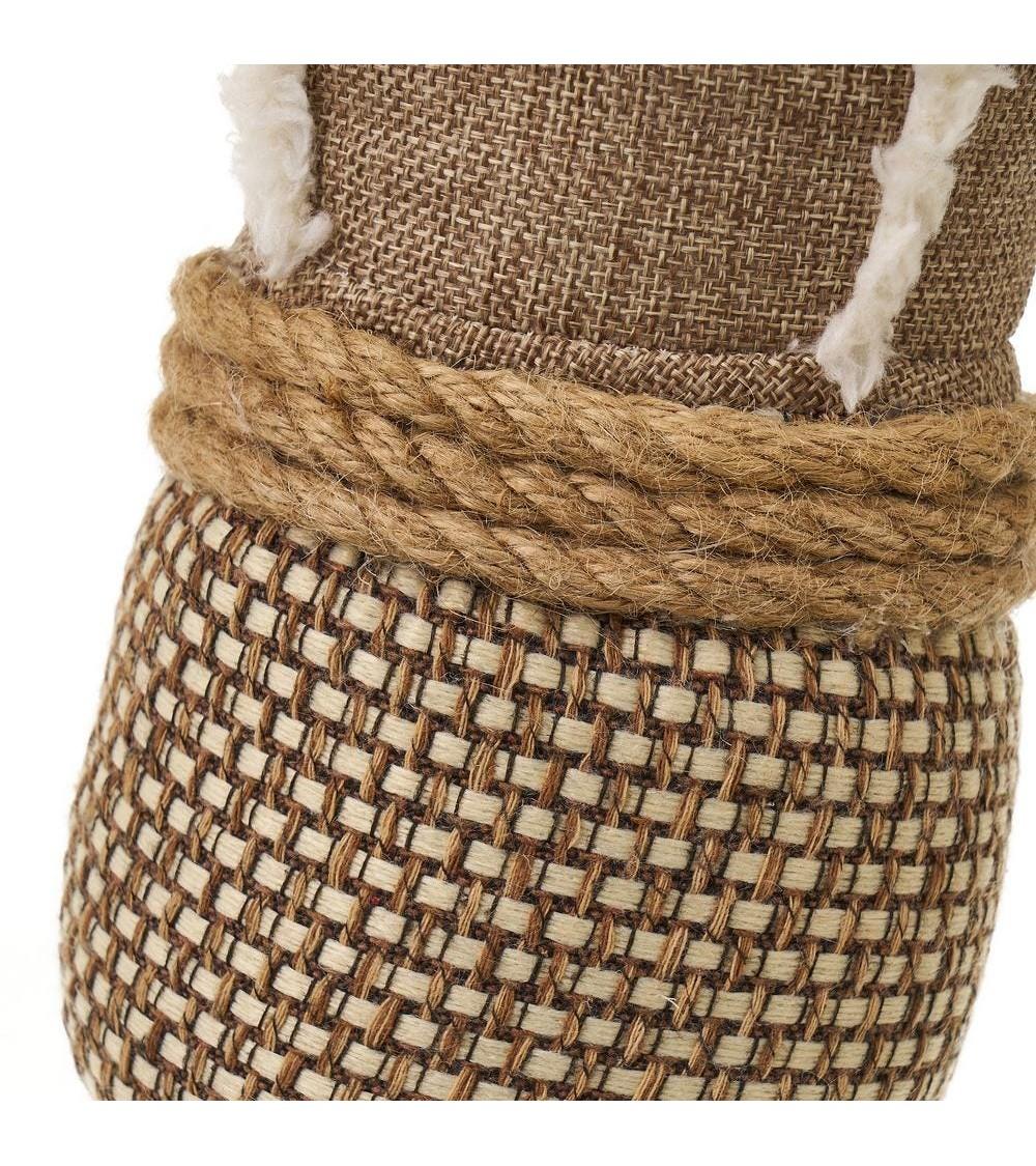 Dcasa Tope Puerta Original Cactus De Tela Arena De 25x10x28 Cm