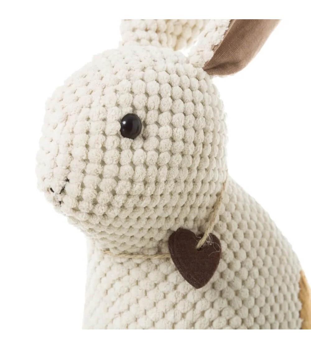 Dcasa Topes De Puerta Conejo De Tela Y Gravilla Gris Y Beige A Escoger 803229