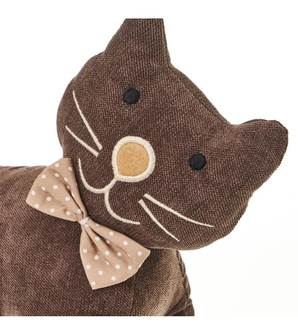 Dcasa Topes De Puerta Gato De Tela Y Arena Color Beige Y Marrón A Escoger