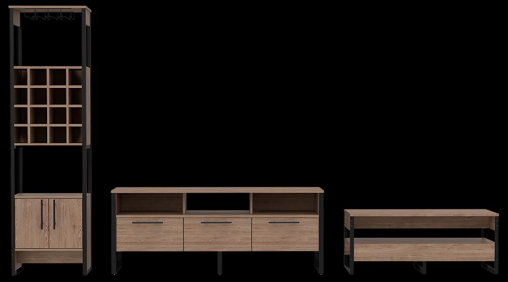 Deco home Combo Mágnum Bar+Rack tv+Mesa de Centro