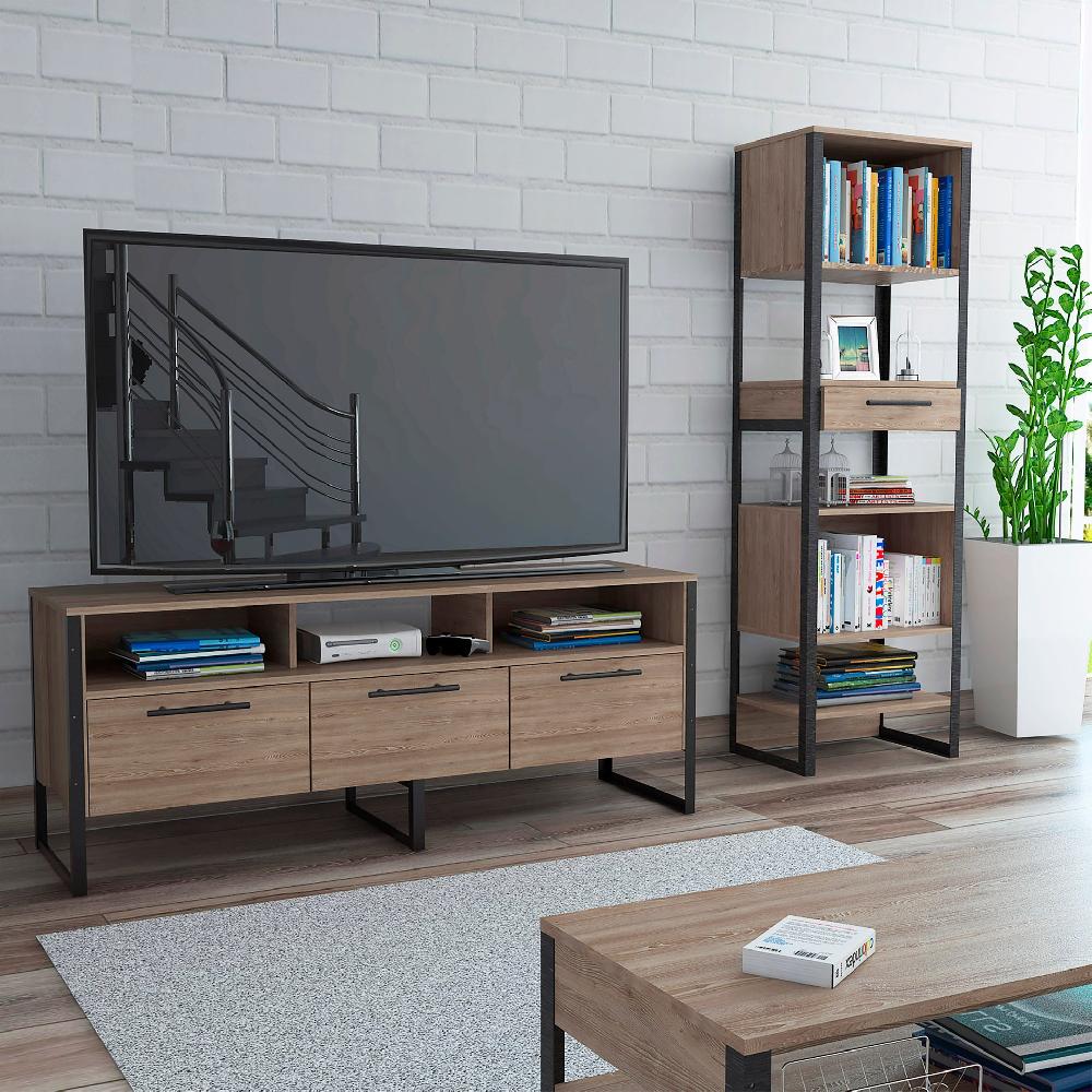 Deco Home Combo Mágnum Biblioteca+Rack TV