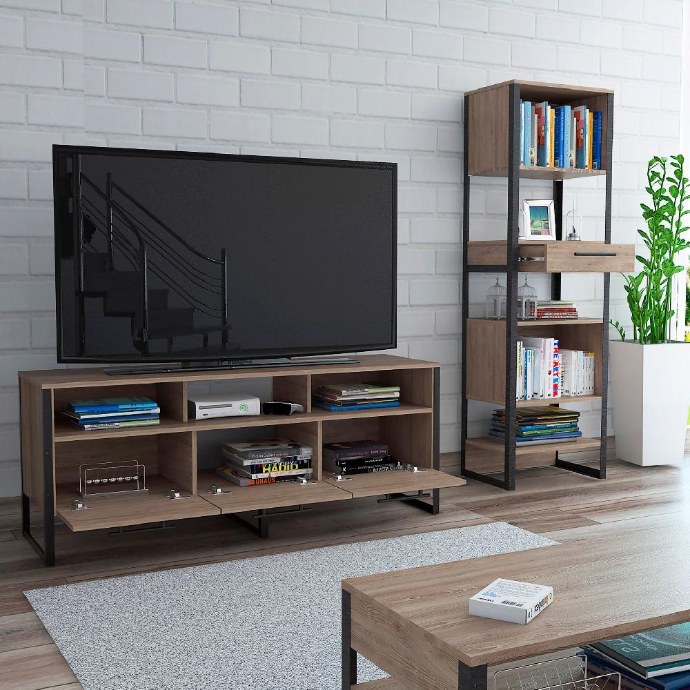 Deco Home Combo Mágnum Biblioteca+Rack TV