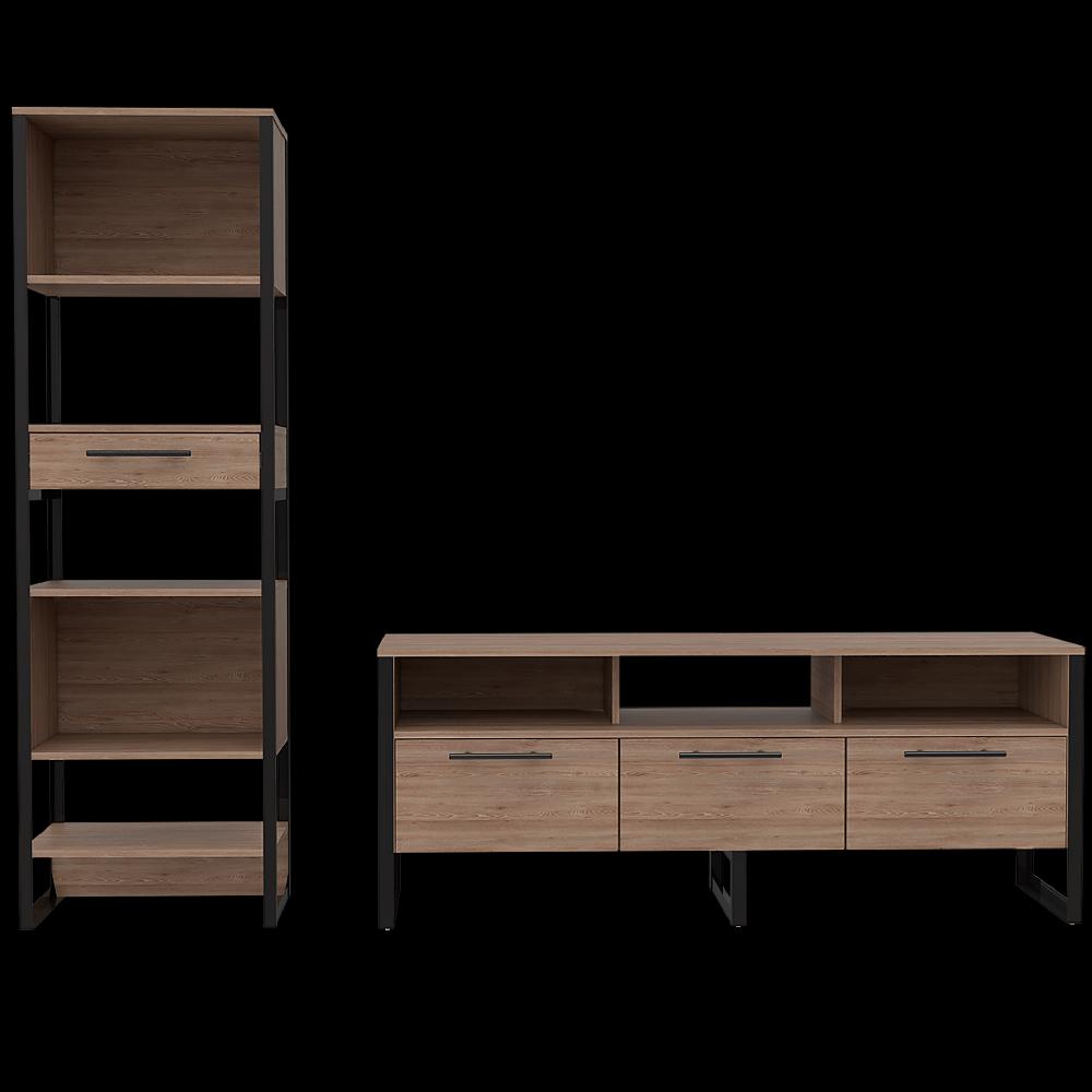 Deco home Combo Mágnum Biblioteca+Rack TV