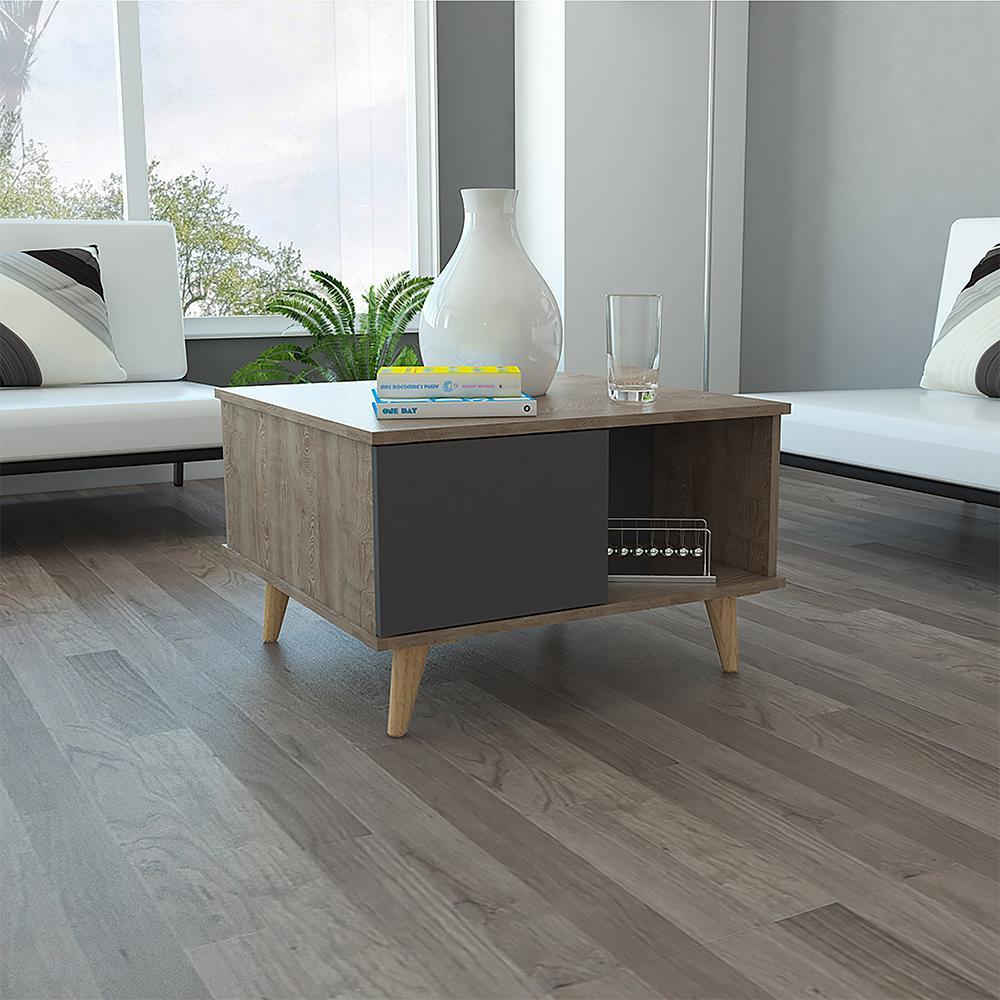 Deco Home Combo Mesa Auxiliar Salem + Mesa De Centro