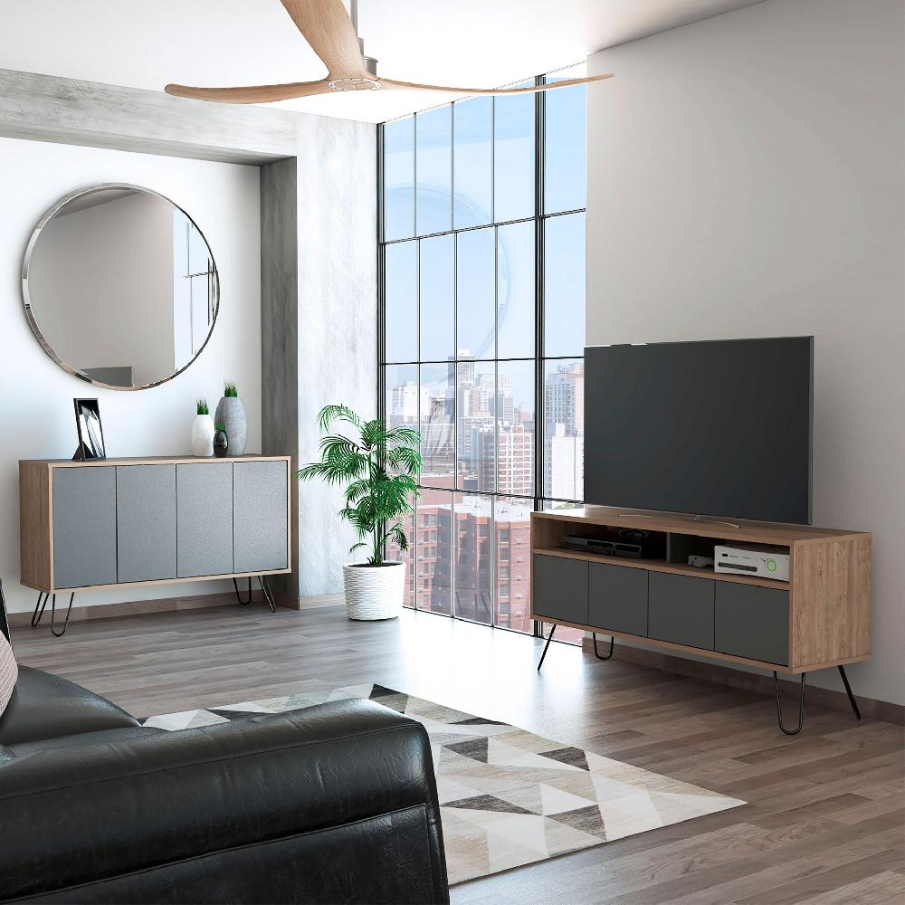 Deco Home Combo Rack De Tv + Bife Vassel