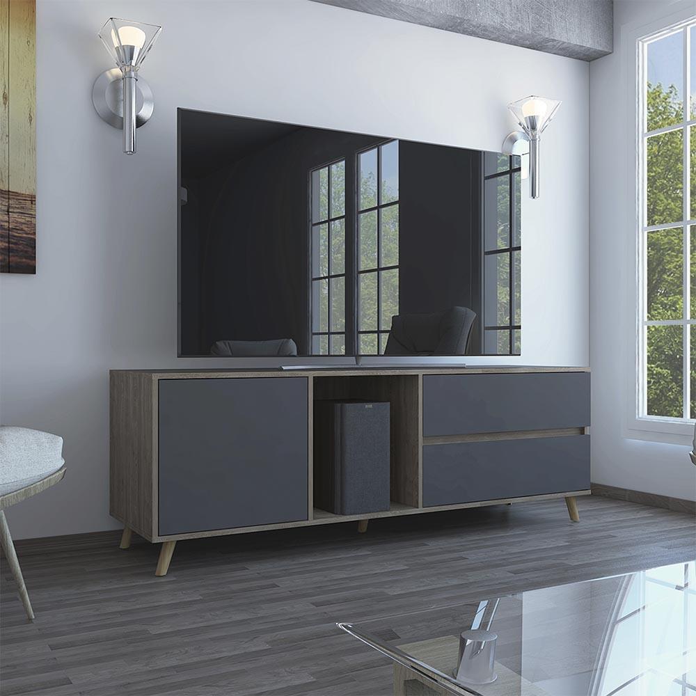 Deco Home Combo Rack Tv + Mesa De Centro Salem