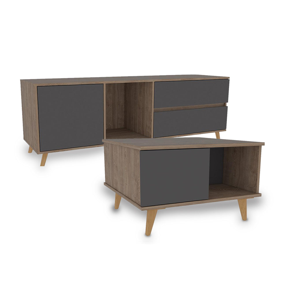 Deco home Combo Rack Tv + Mesa de centro Salem