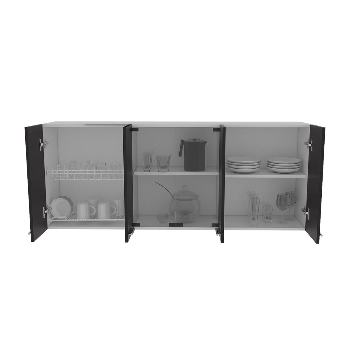 Deco Home Gabinete De Pared 150 Vidrio