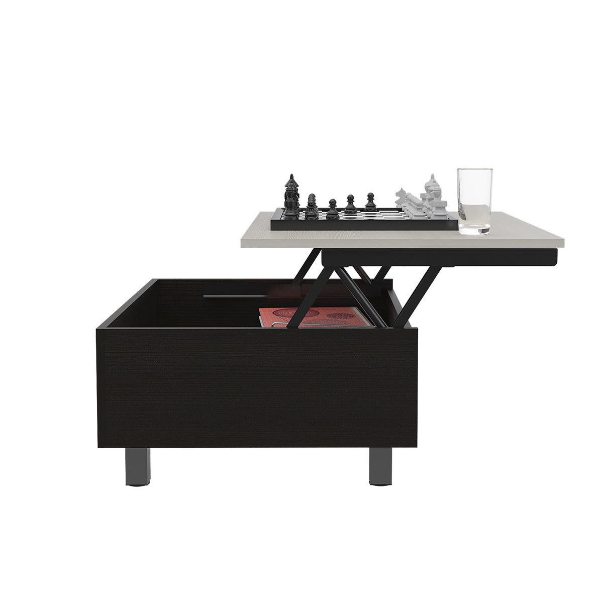 Deco Home Mesa De Centro Gambia Chocolate Marfil