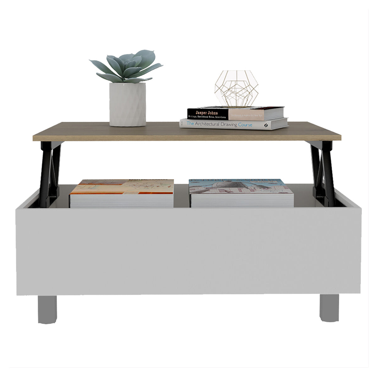 Deco Home Mesa De Centro Gambia Duna Con Blanco