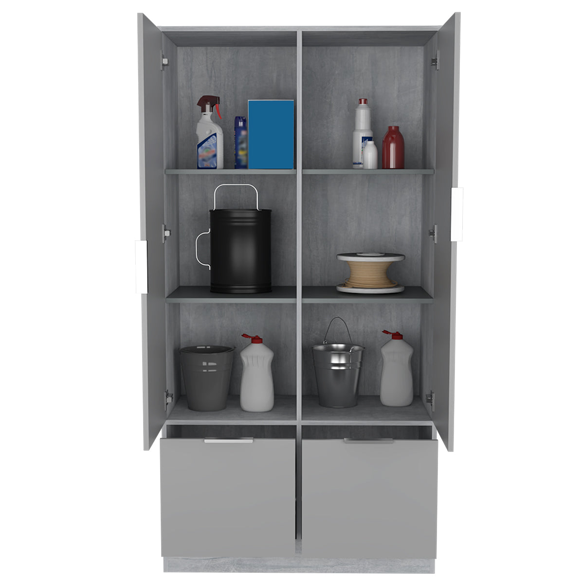 Deco Home Storage High Cabinet 2 Cajones
