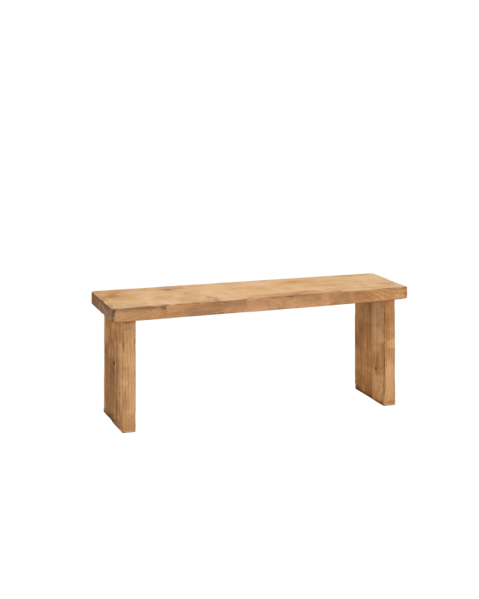 Deco Wood Banco Rústico De Madera Maciza De 120x80cm