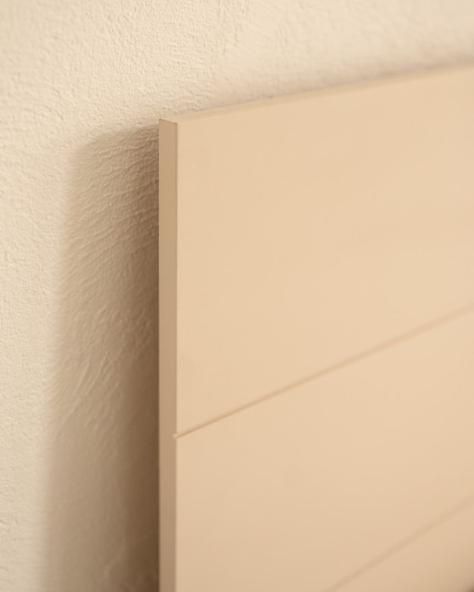 Deco Wood Cabecero De Madera DM En Tono Natural De 90x80cm