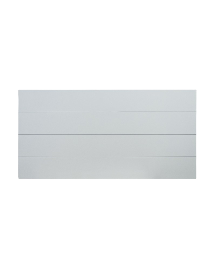 Deco wood Cabecero de madera DM estampado en tono verde azulado de 90x80cm